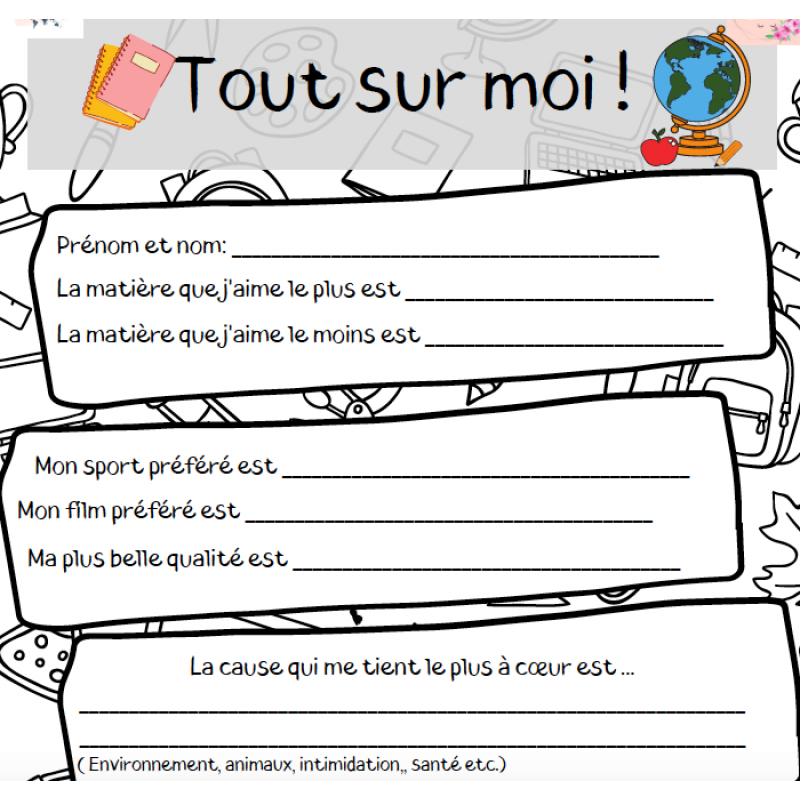 Questionnaire de l'élève