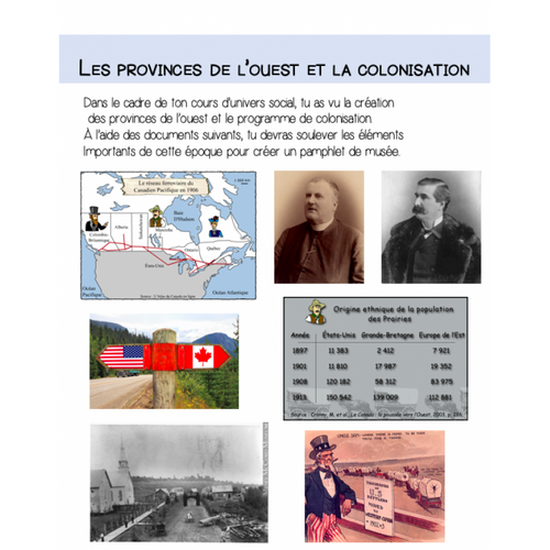 Les provinces de l'ouest