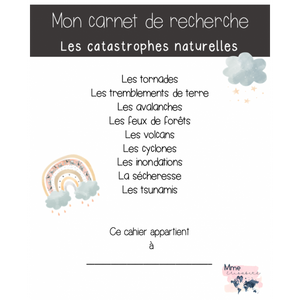 Les catastrophes naturelles