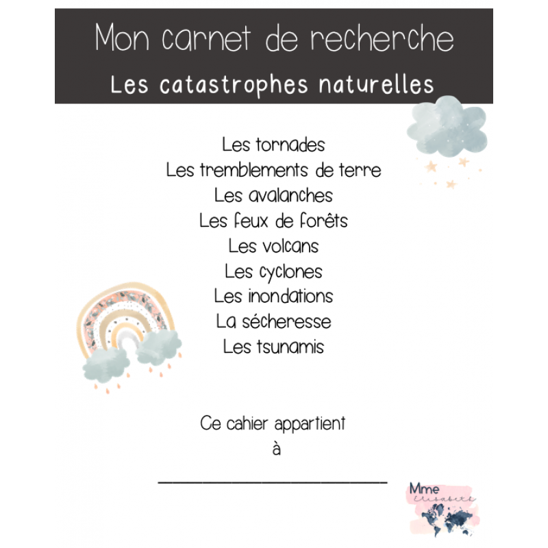 Les catastrophes naturelles