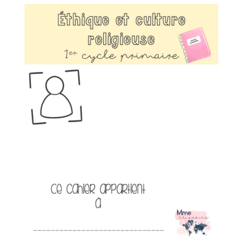 Cahier d'éthique et culture religieuse