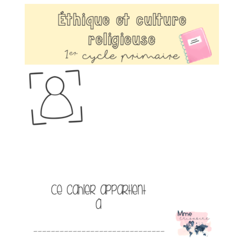 Cahier d'éthique et culture religieuse