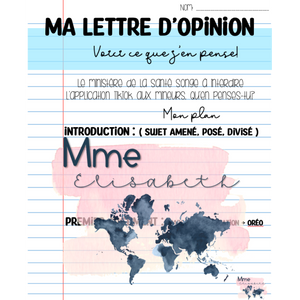 La lettre d'opinion