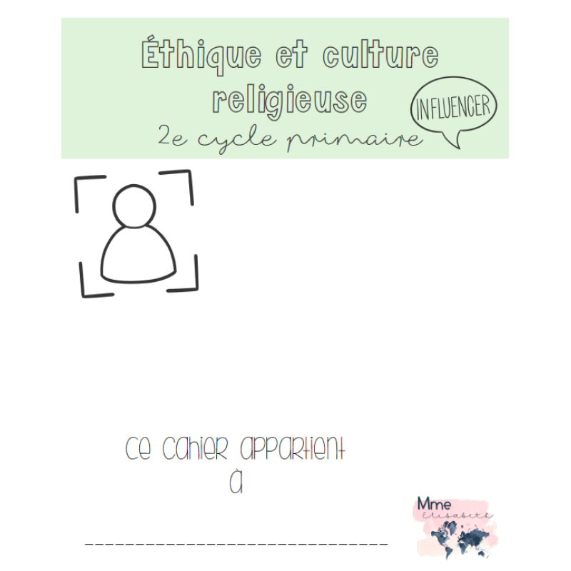 Cahier d'éthique et culture religieuse