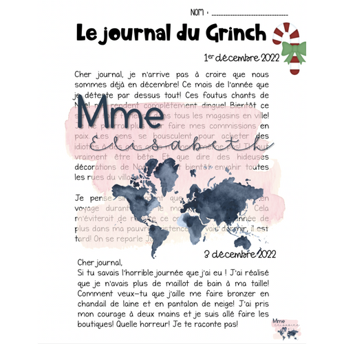 Le journal du Grinch