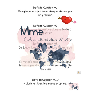 La grammaire de cupidon