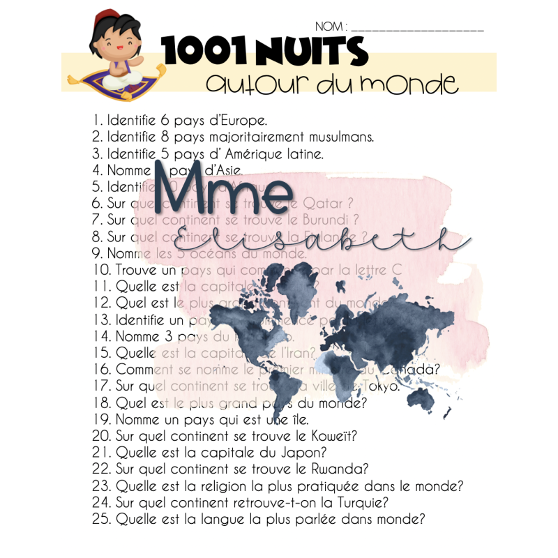 1001 nuits autour du monde