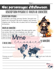 Nos personnages d'Halloween