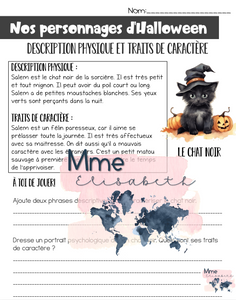 Nos personnages d'Halloween