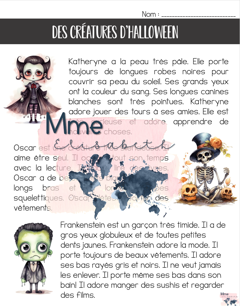 Mes créatures d'Halloween