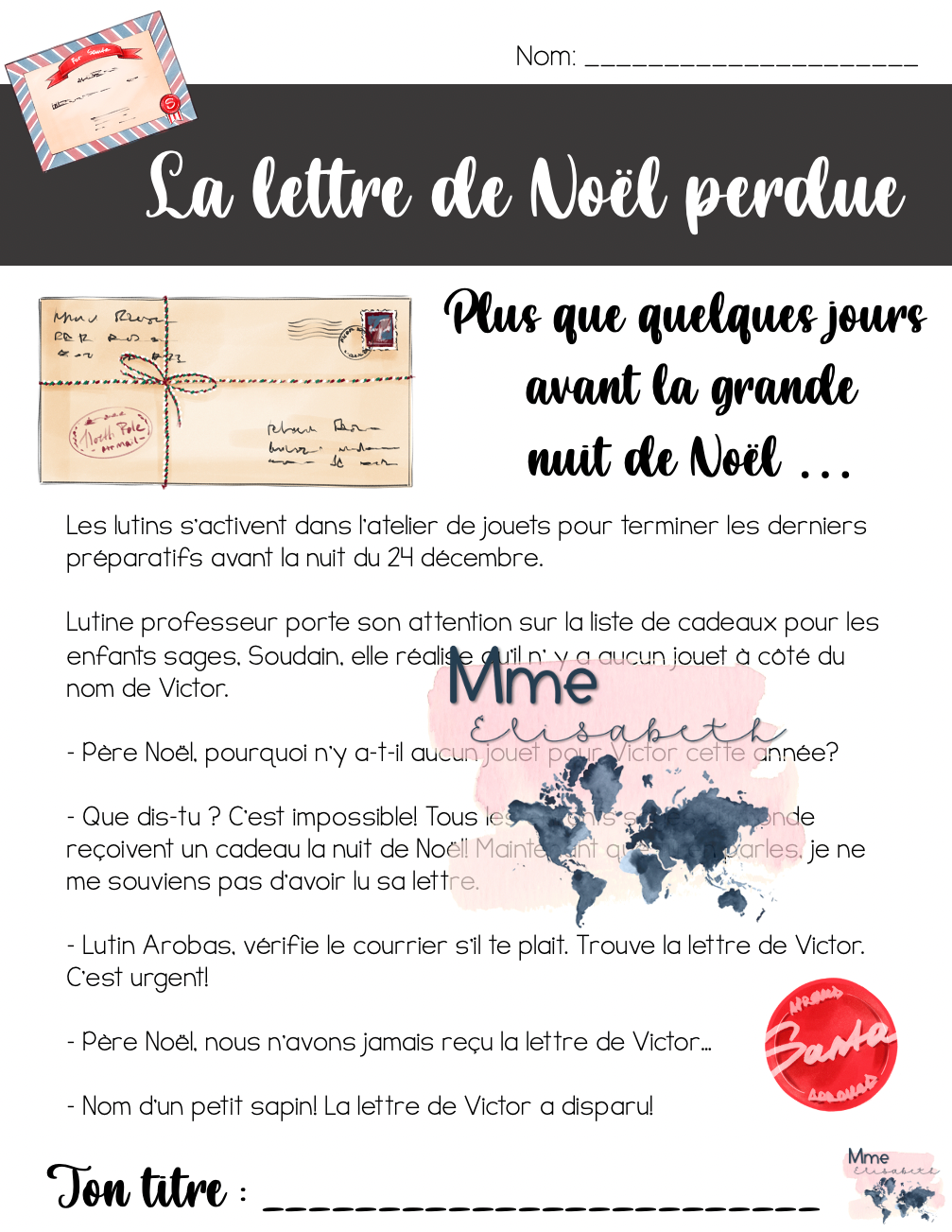 La lettre de Noël perdue!