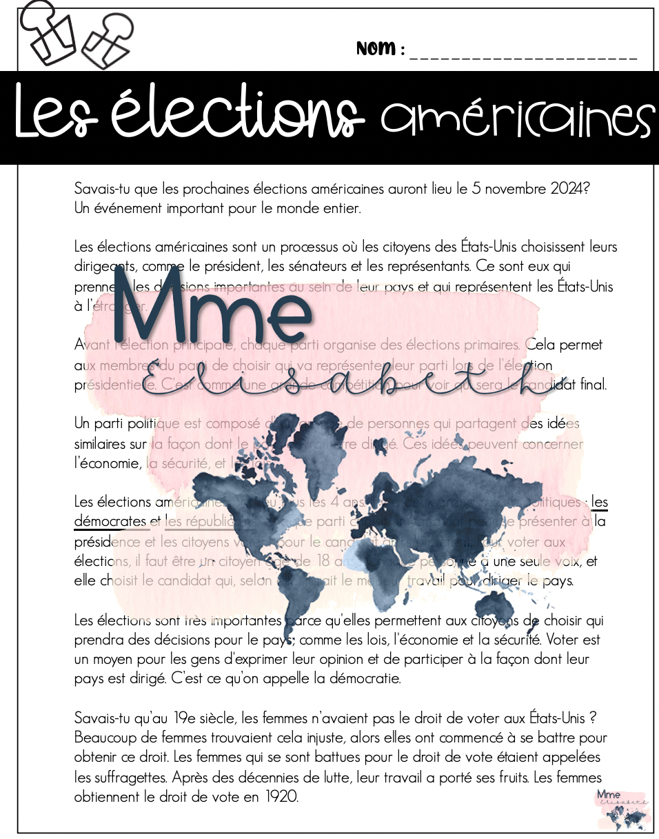 Les élection américaines